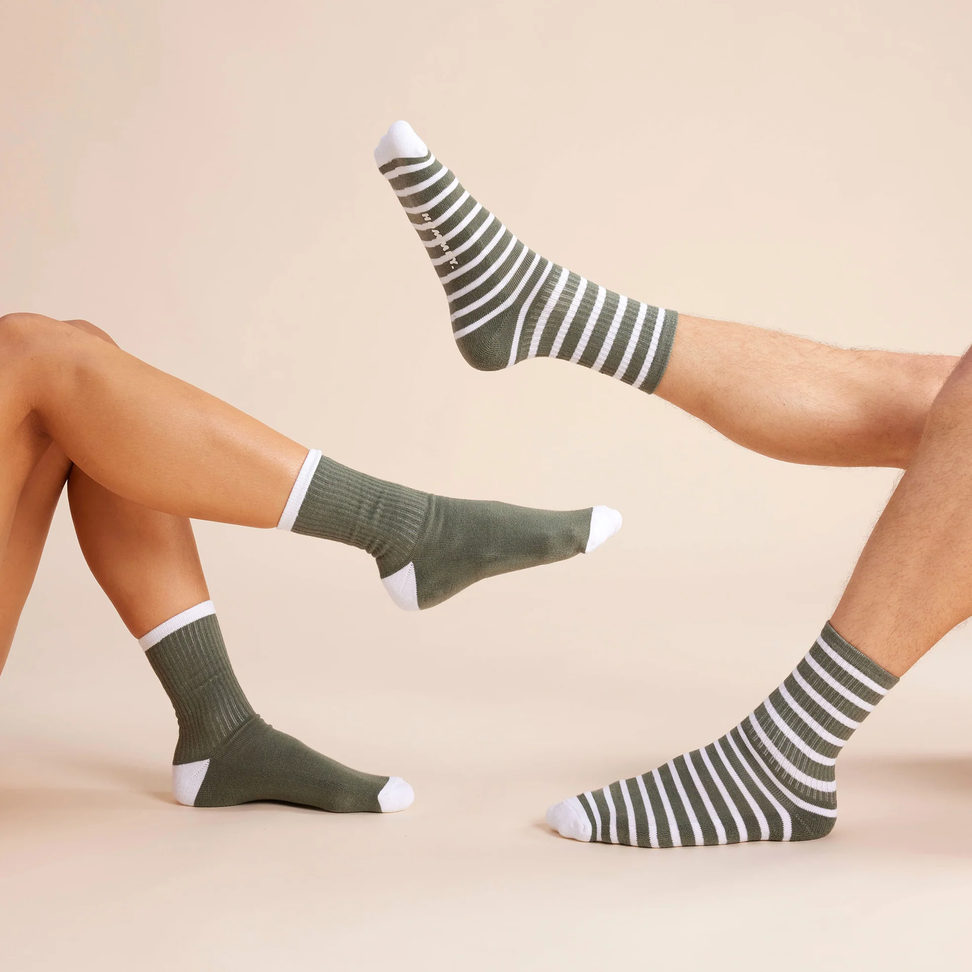 Socks 2 Pack - Matcha Stripes - Image 6