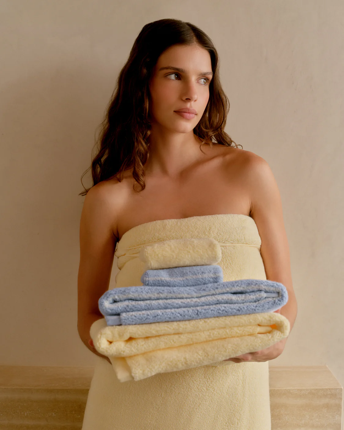 Bath Sheet - Custard - Image 2
