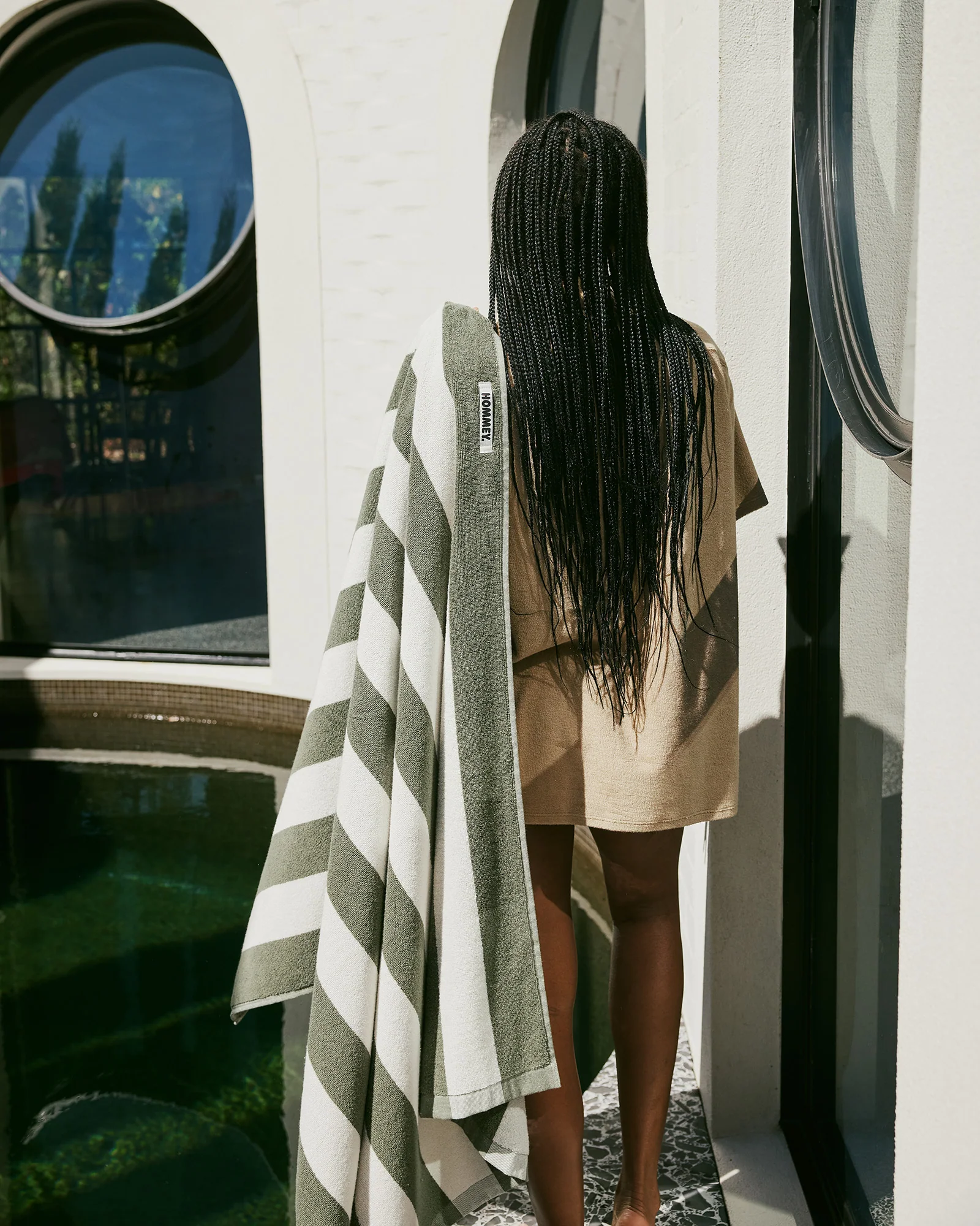 Beach Towel - Matcha Stripes - Image 3