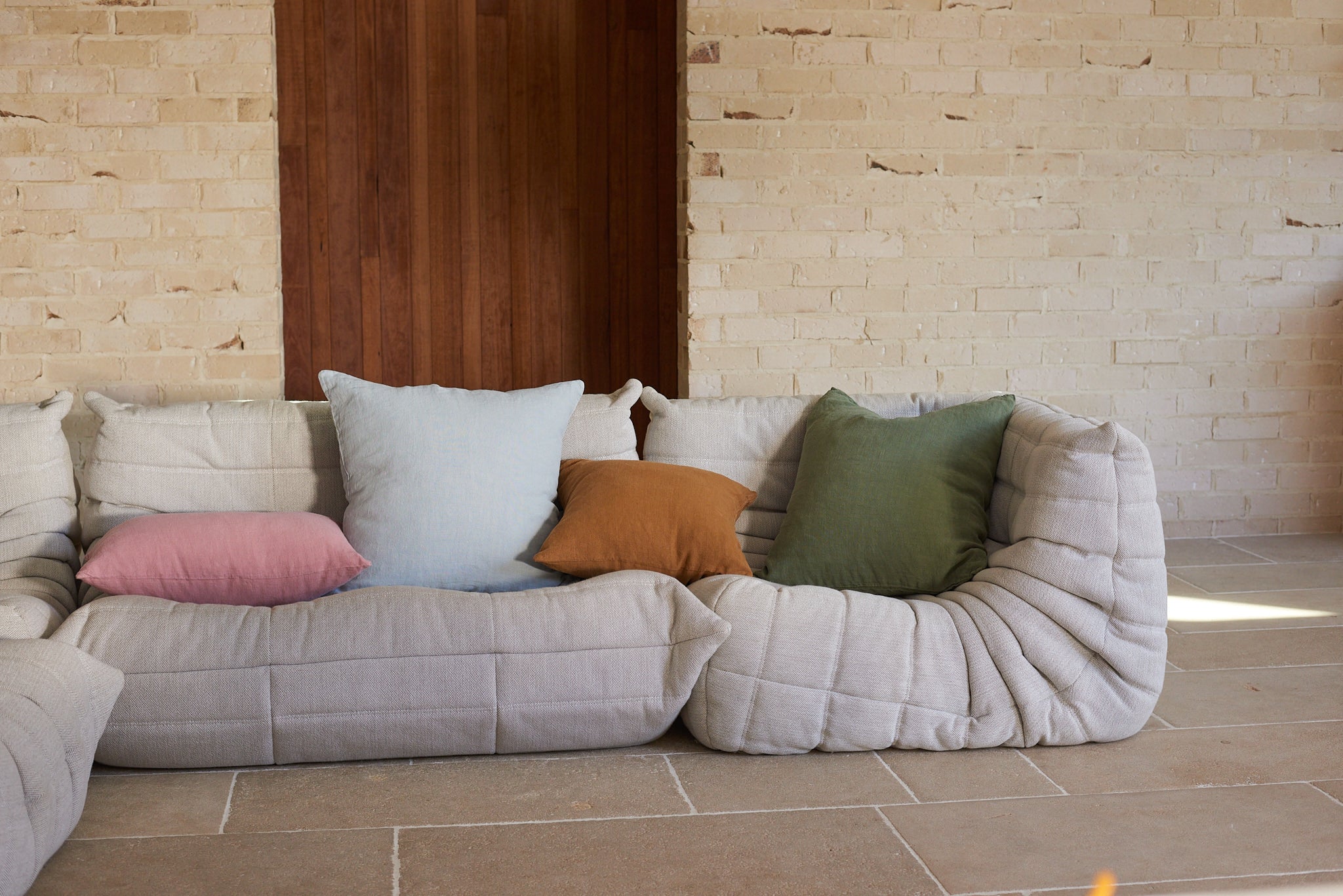 Big Linen - Moss Cushion - Image 3