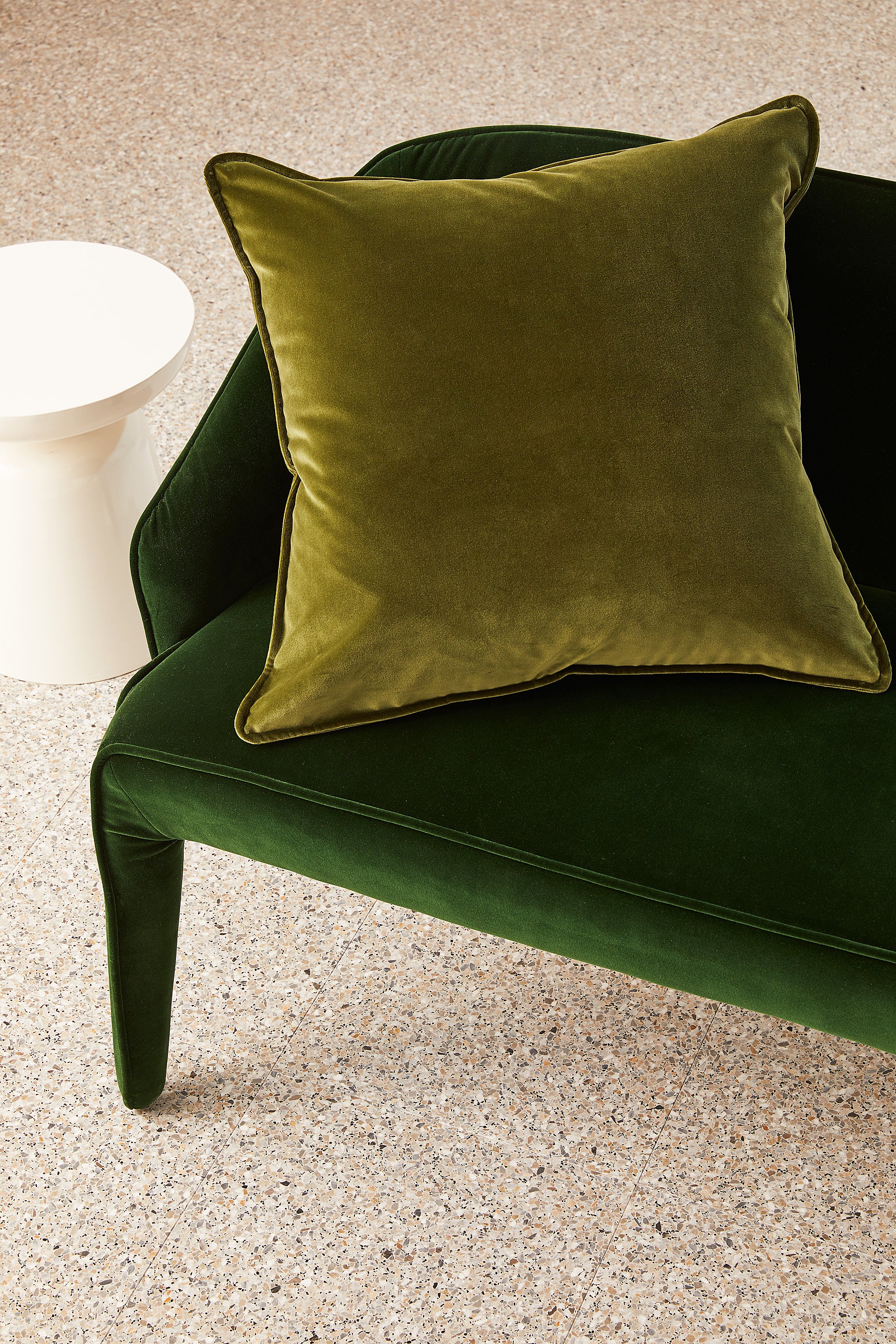 Big Velvet - Sicilian Olive Cushion - Image 3