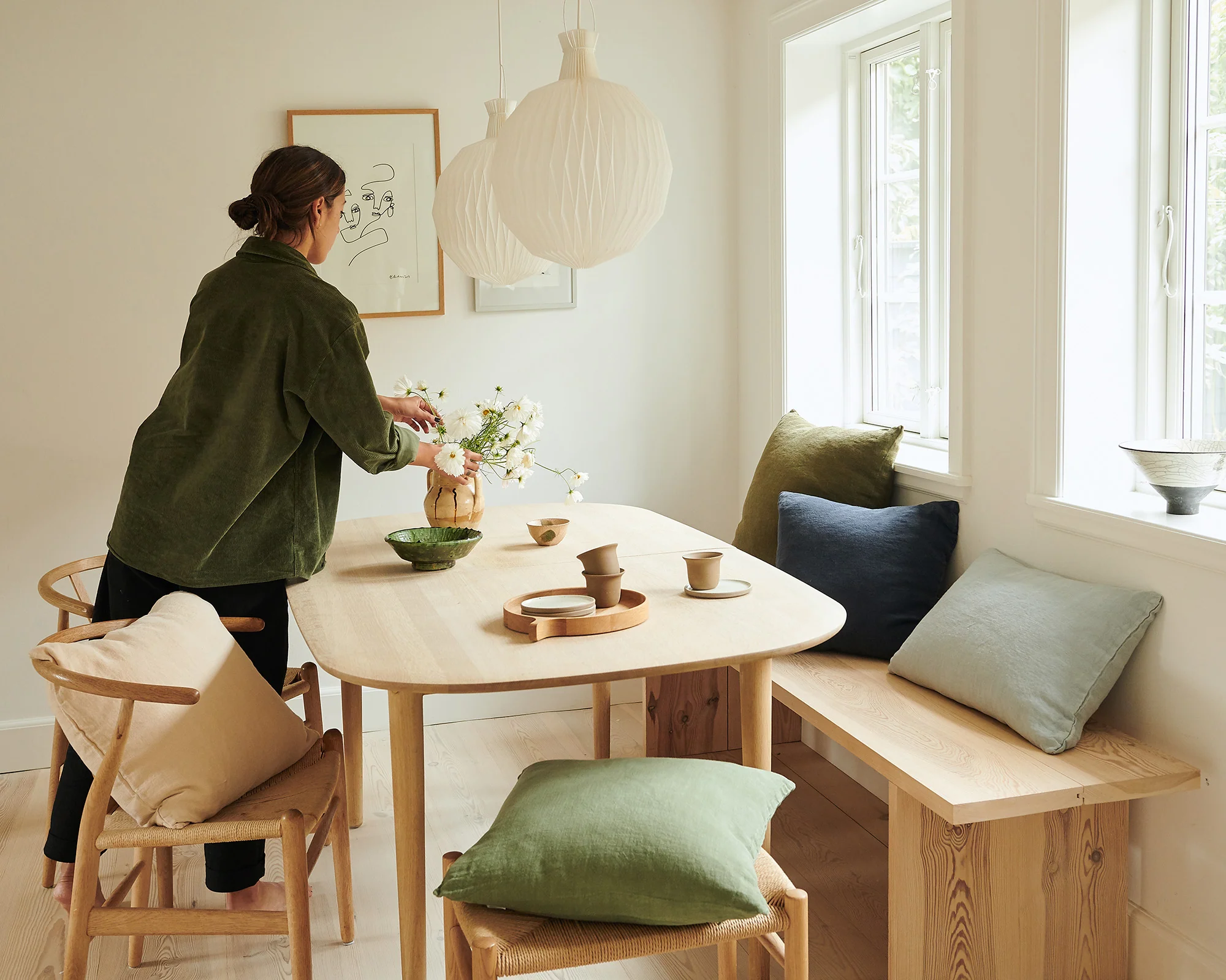 Essential Linen - Moss Cushion - Image 4
