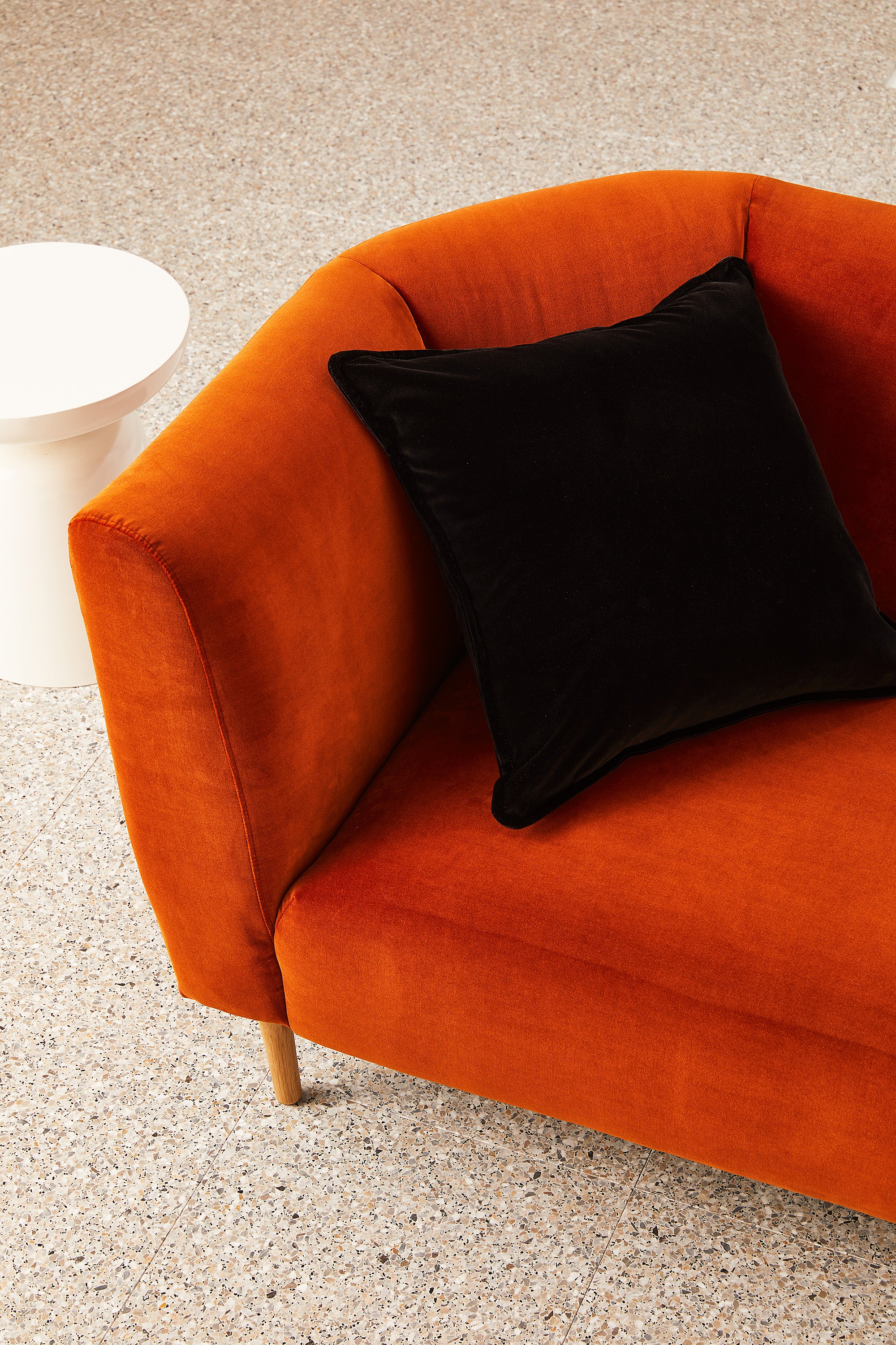 Essential Velvet - Black Cat Cushion - Image 3
