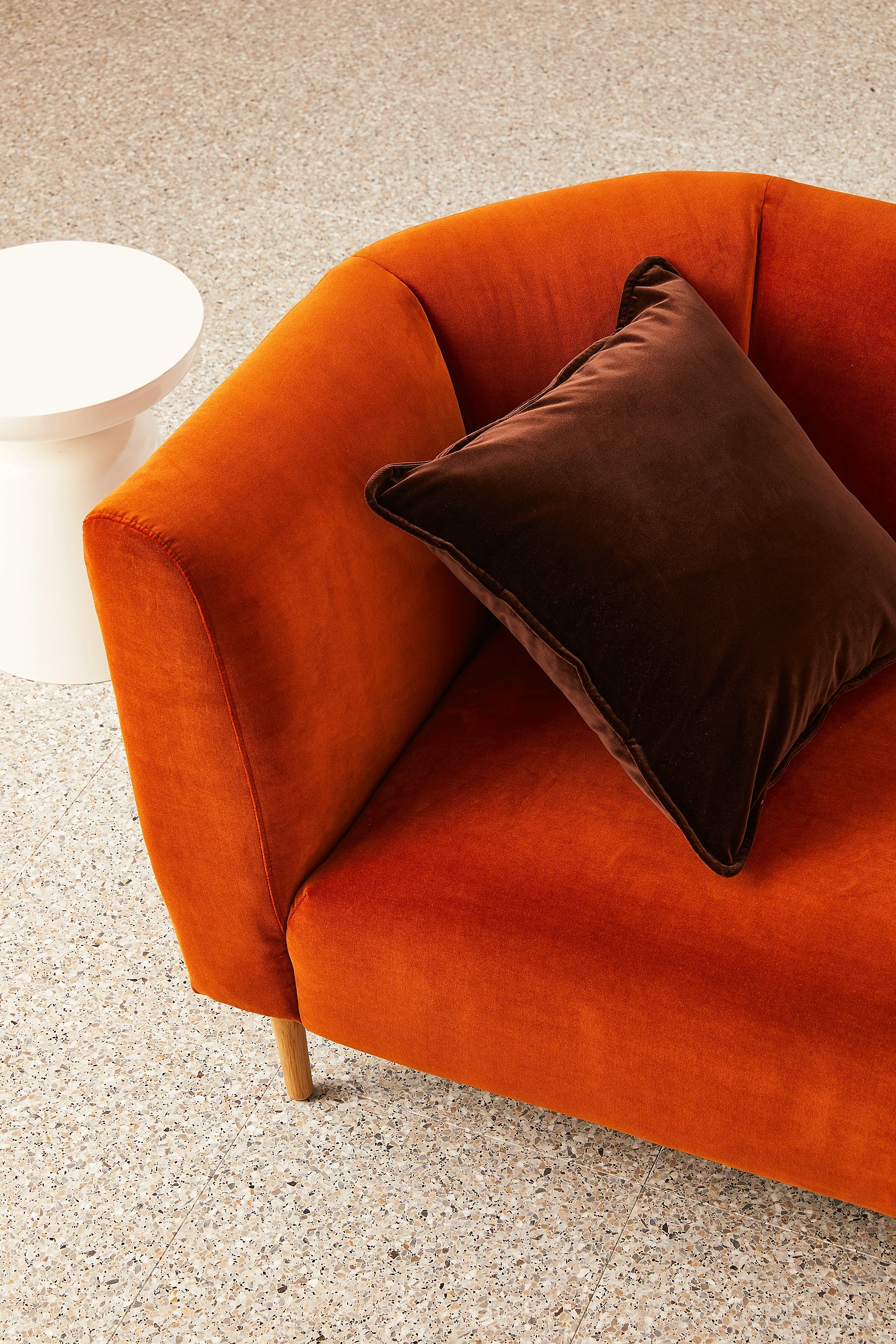 Essential Velvet - Chocolate Cushion - Image 3
