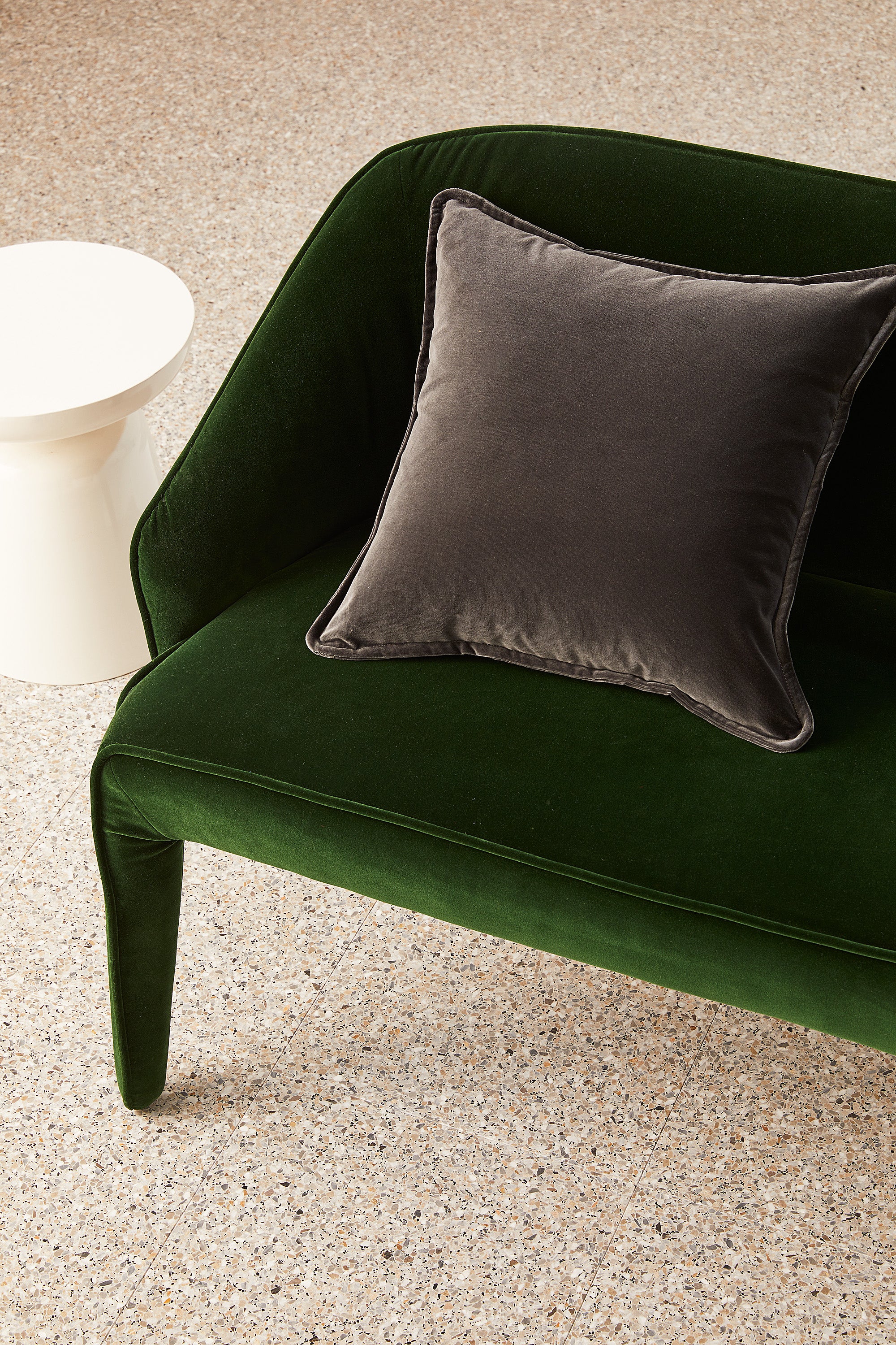Essential Velvet - Graphite Cushion - Image 2