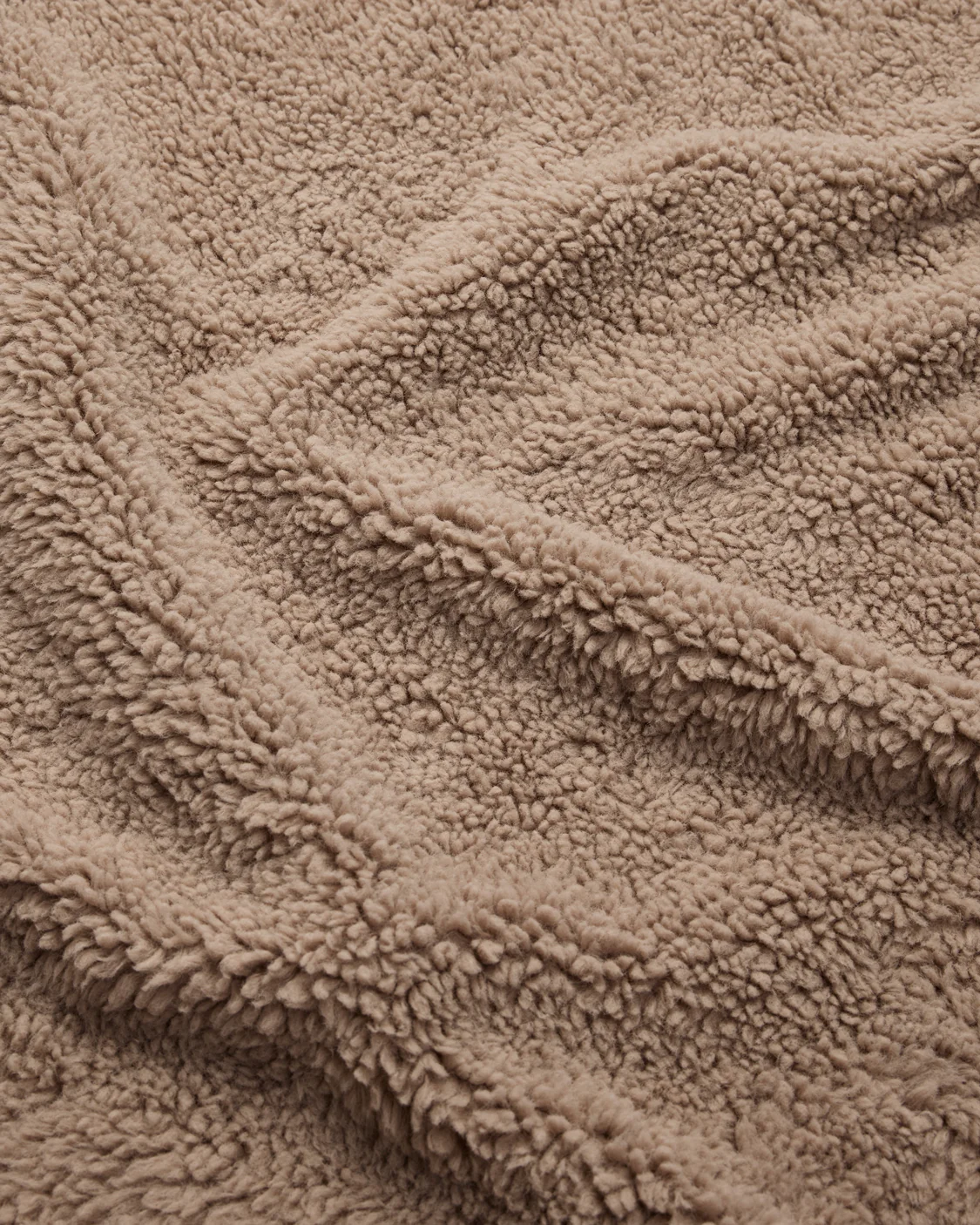 Faux Fur Throw Blanket - Warm Grey - Image 4