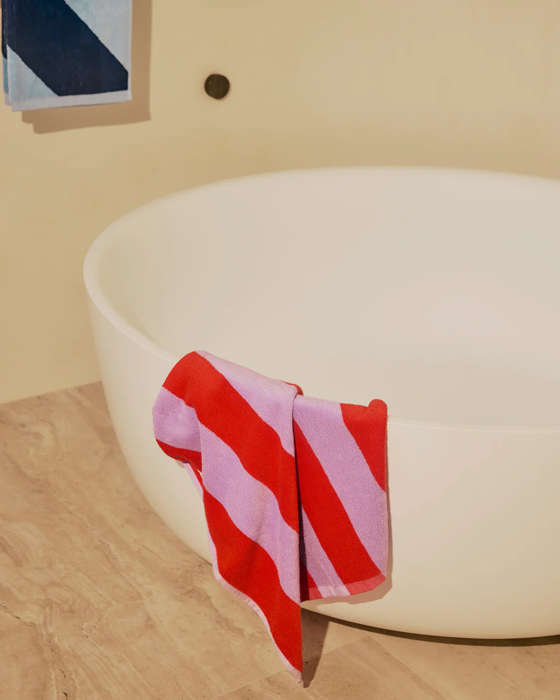 2 Pack Hand Towel - Grapefruit Stripes - Image 3