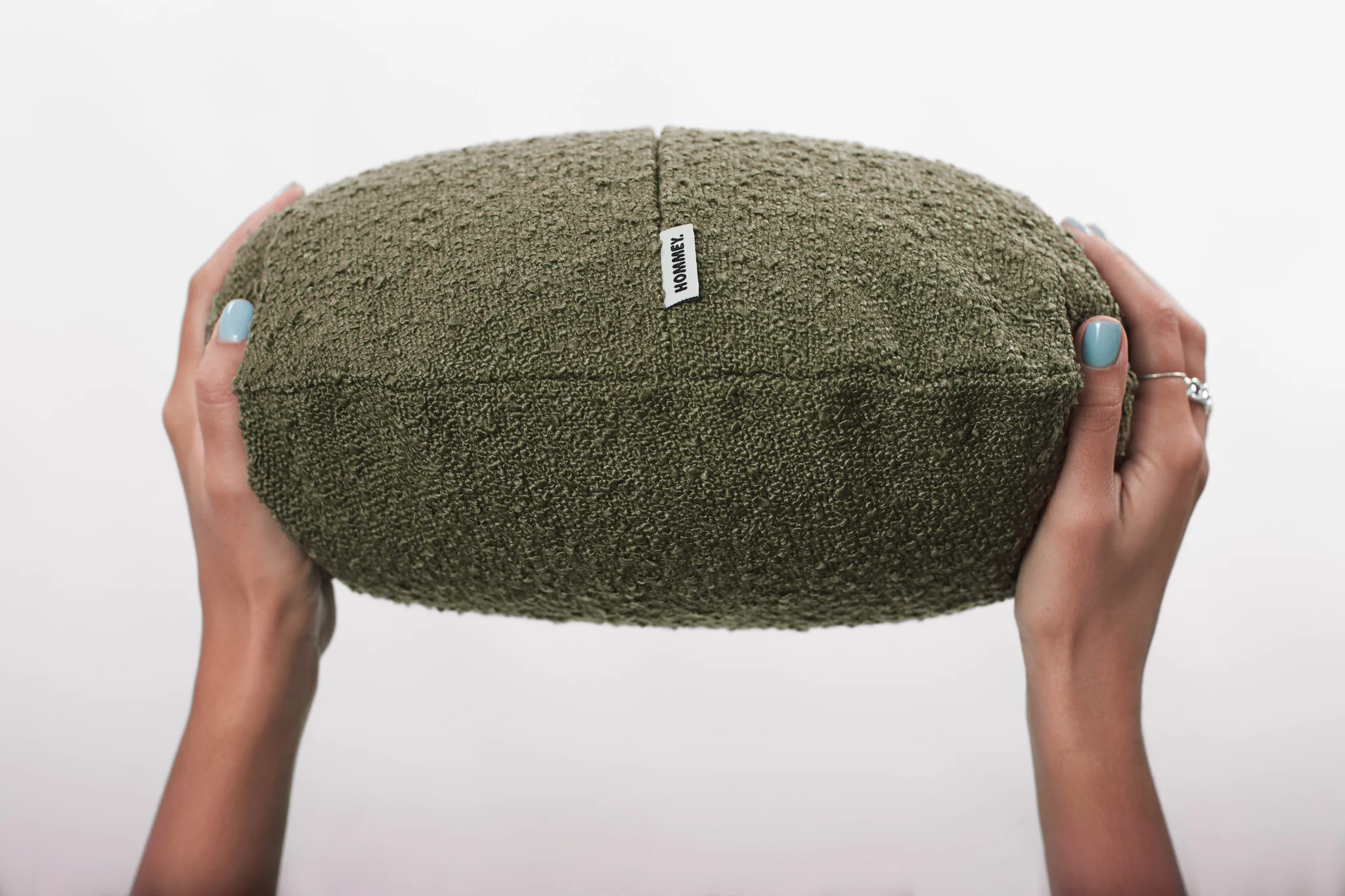Junior Boucle - Olive Cushion - Image 2