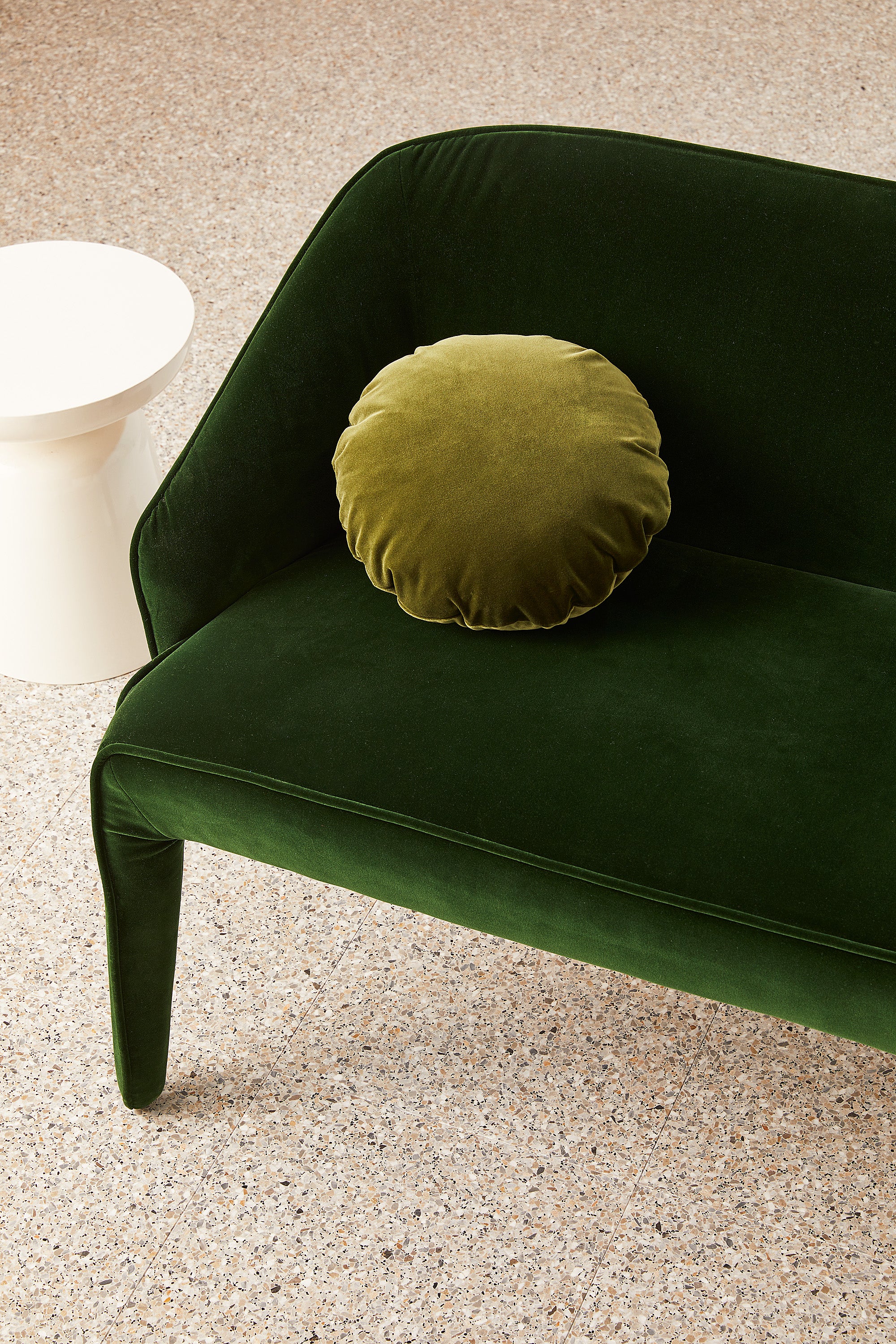Junior Velvet - Sicilian Olive Cushion - Image 2