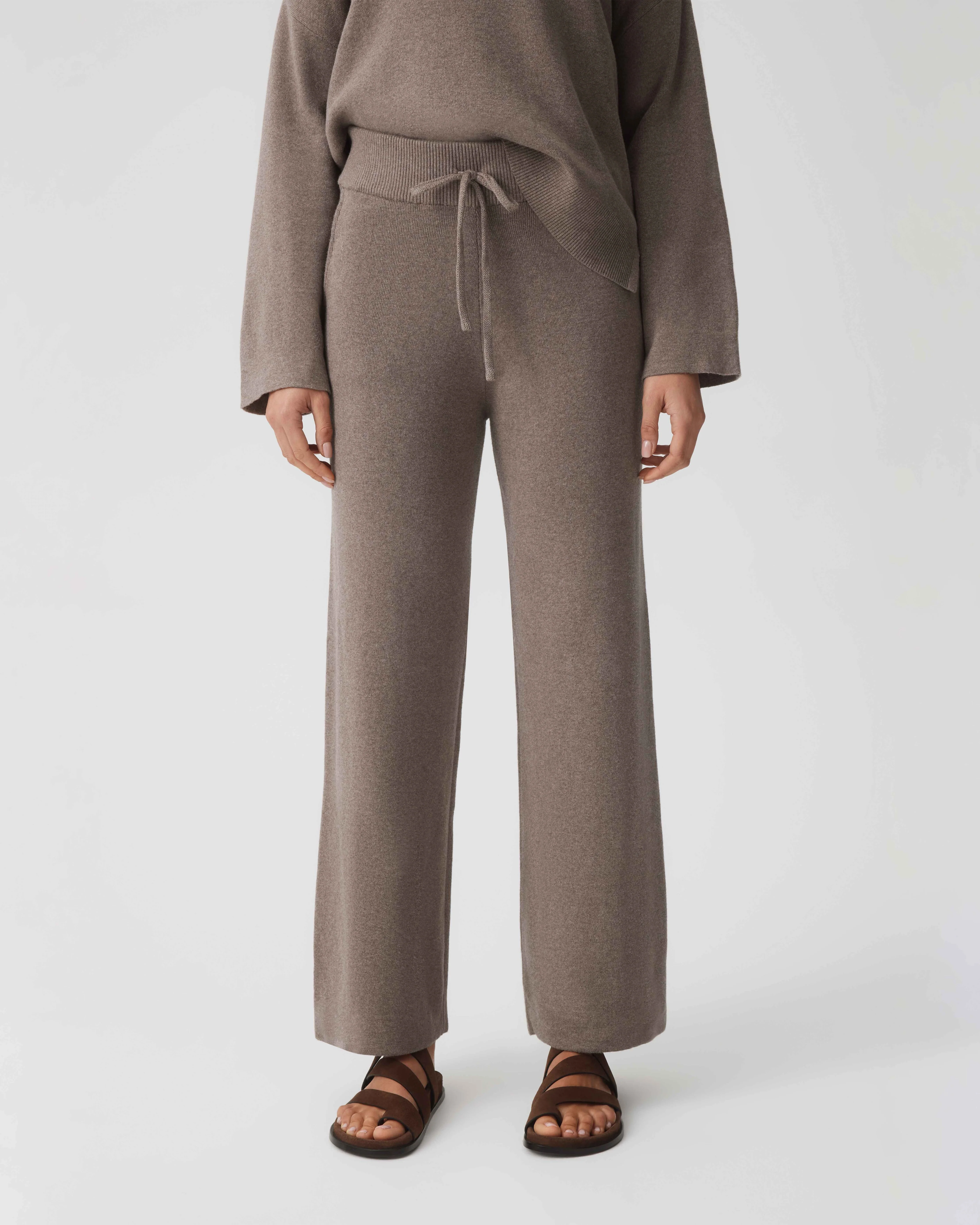 Cotton Cashmere Pant - Mushroom