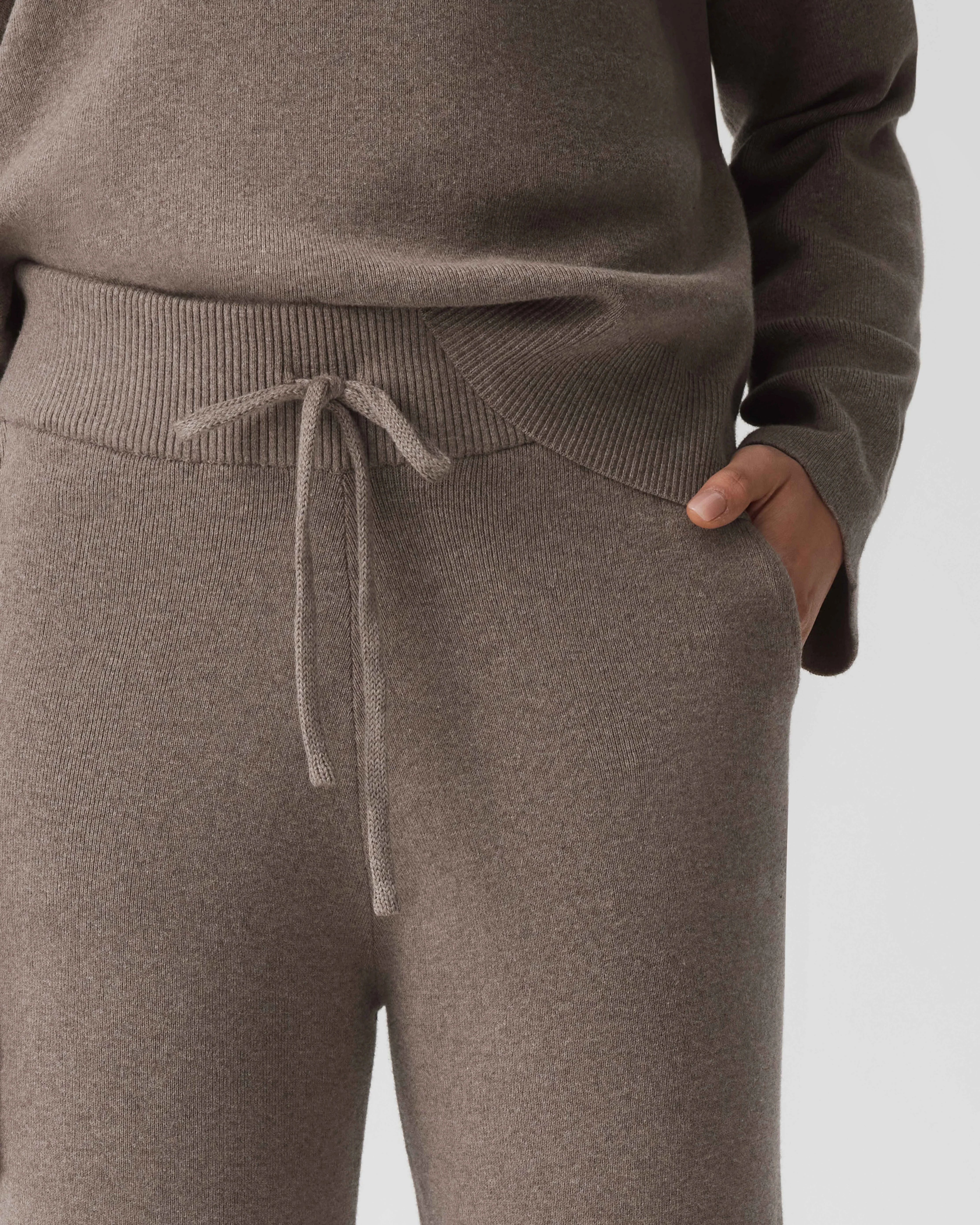 Cotton Cashmere Pant - Mushroom - Image 4