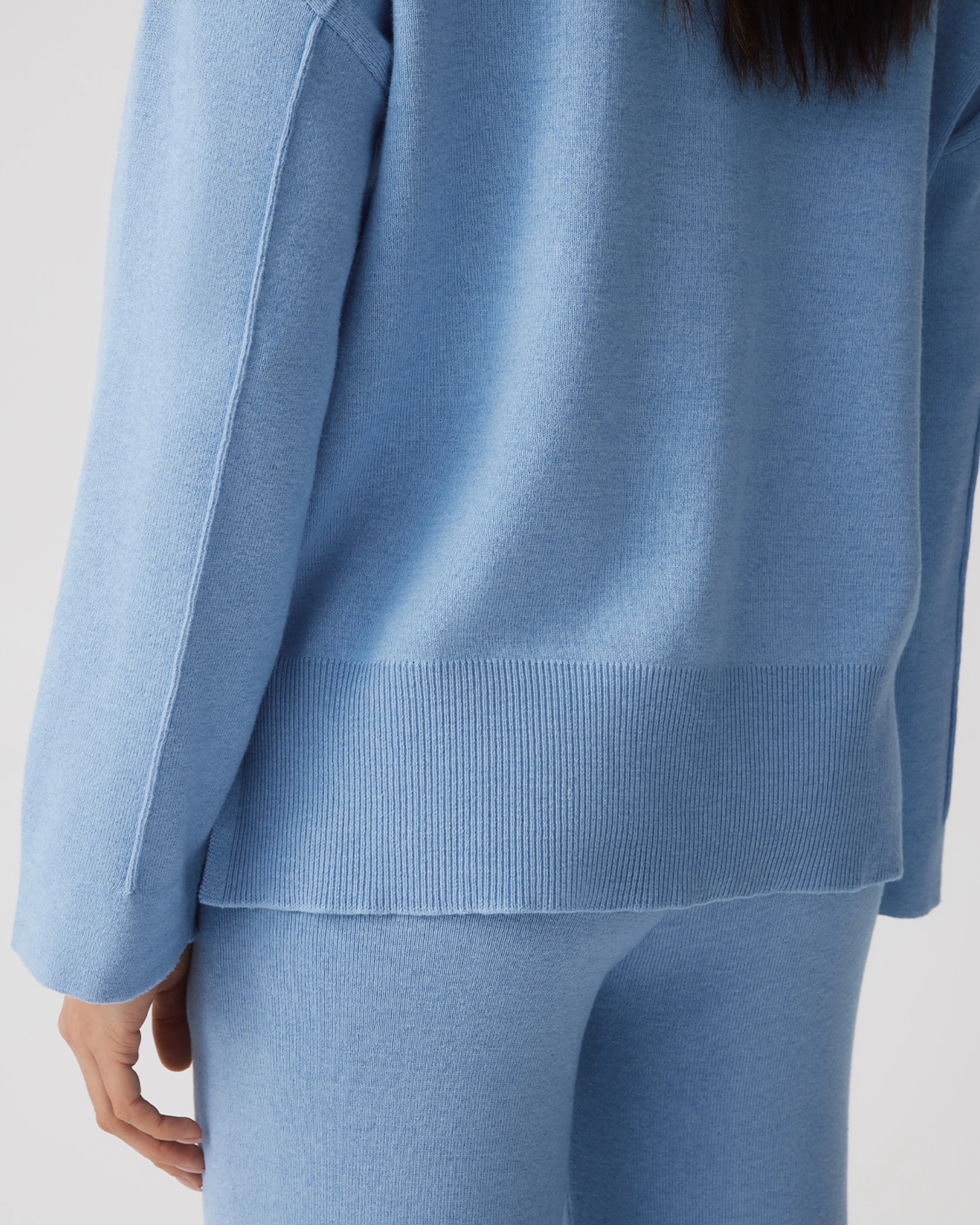Cotton Cashmere Sweater - Frost - Image 4