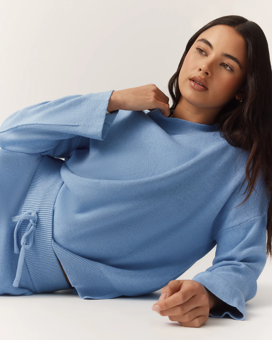 Cotton Cashmere Sweater - Frost - Image 5