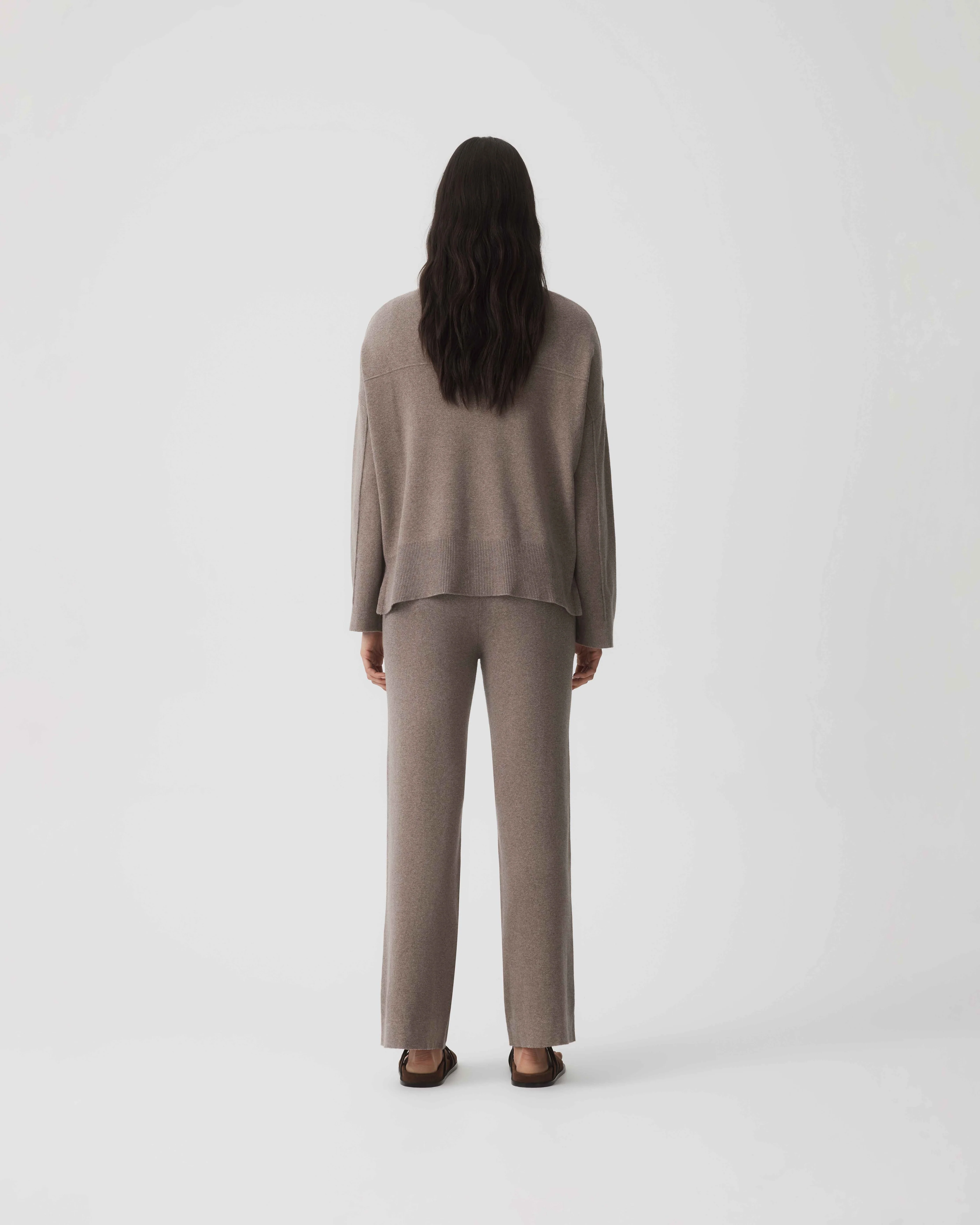 Cotton Cashmere Sweater - Mushroom - Image 3