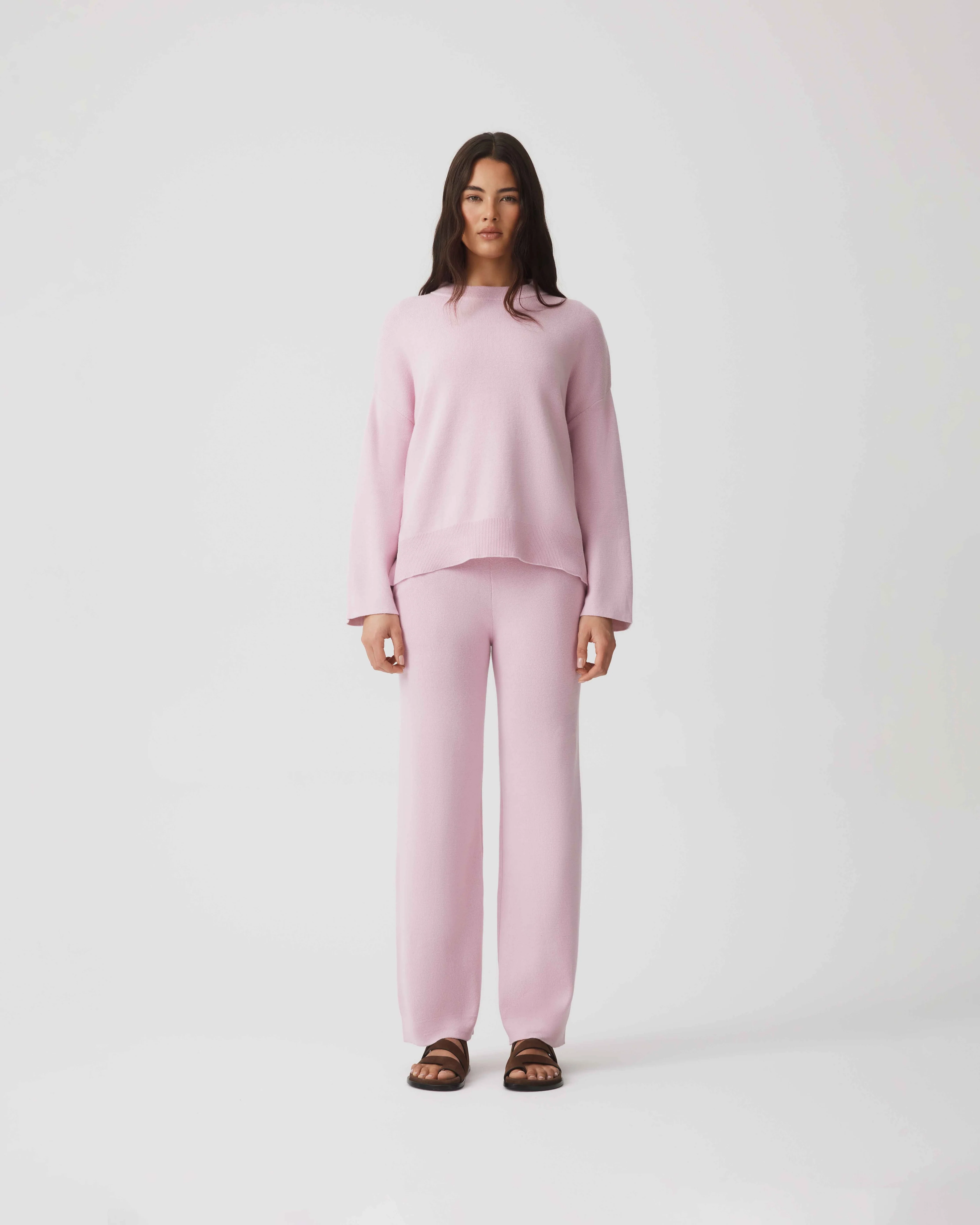 Cotton Cashmere Sweater - Rose - Image 2