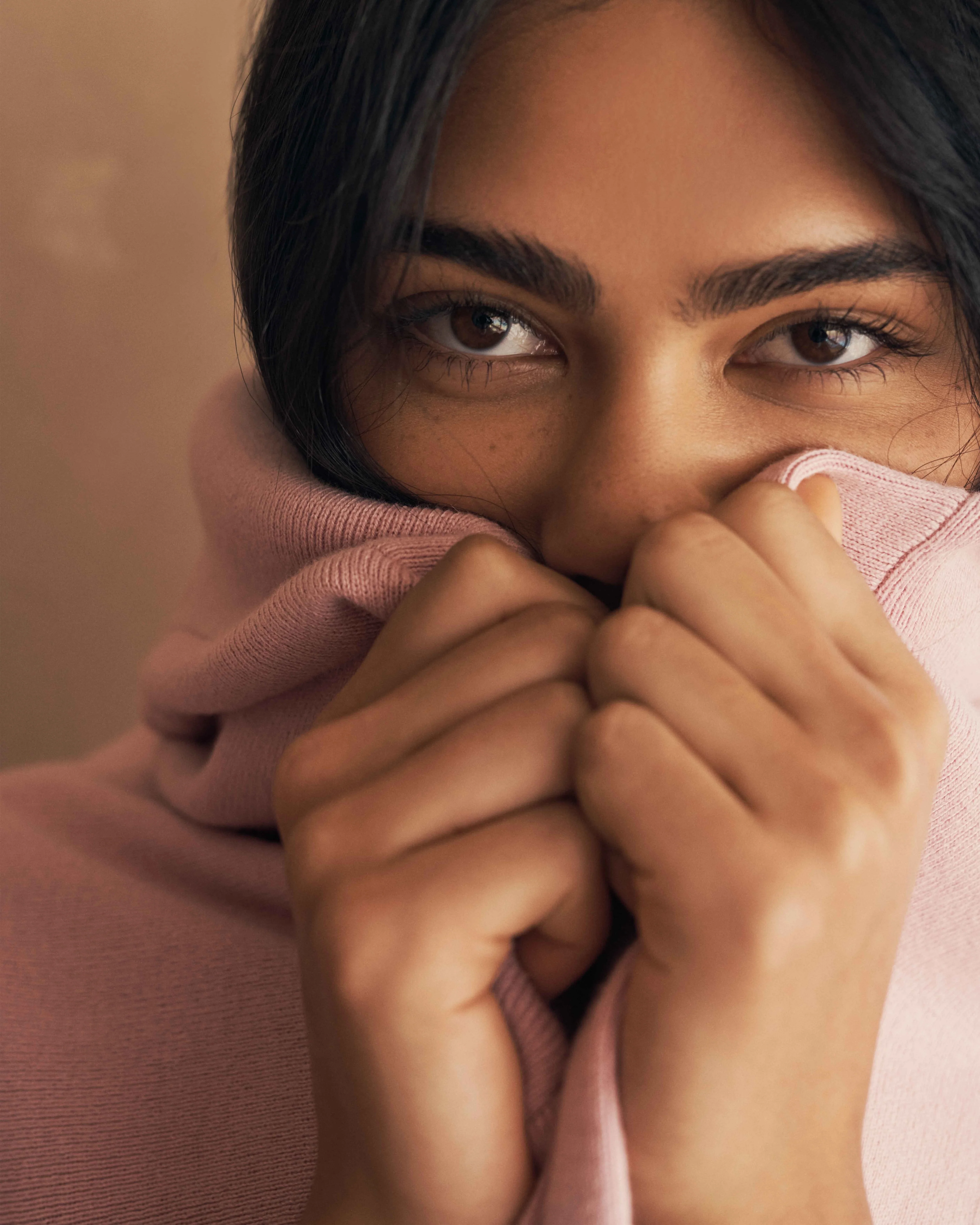 Cotton Cashmere Sweater - Rose - Image 7