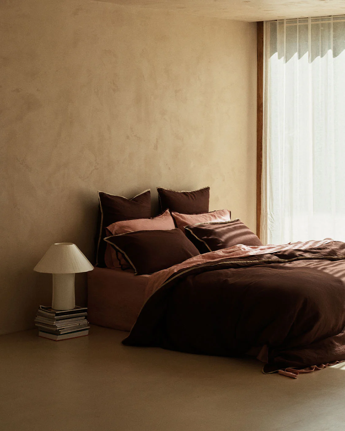 Linen European Pillowcase - Brown Sugar - Image 4