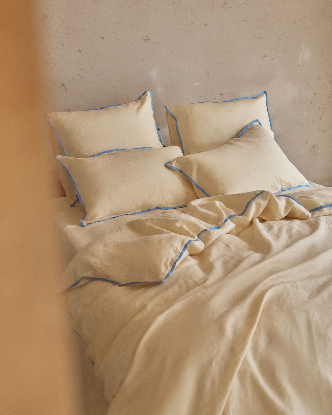 Linen European Pillowcase - Butter - Image 3