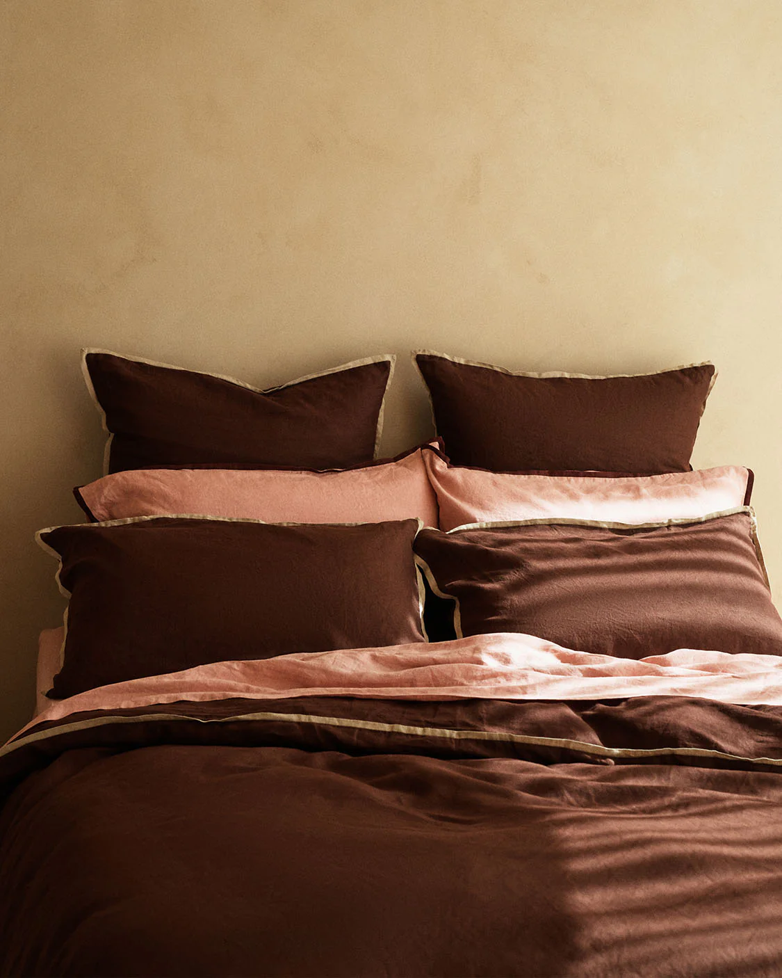 Linen Pillowcase Pair - Brown Sugar - Image 3