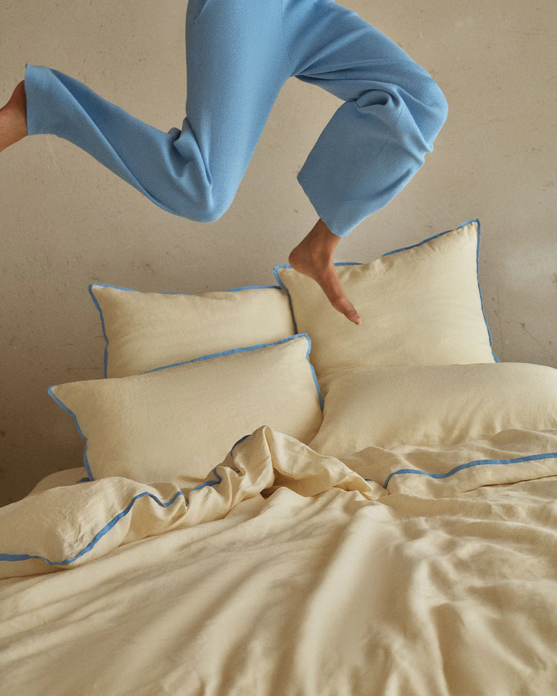 Linen Pillowcase Pair - Butter - Image 3