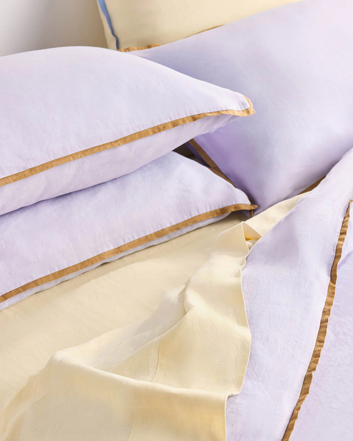 Linen Fitted Sheet - Butter - Image 2