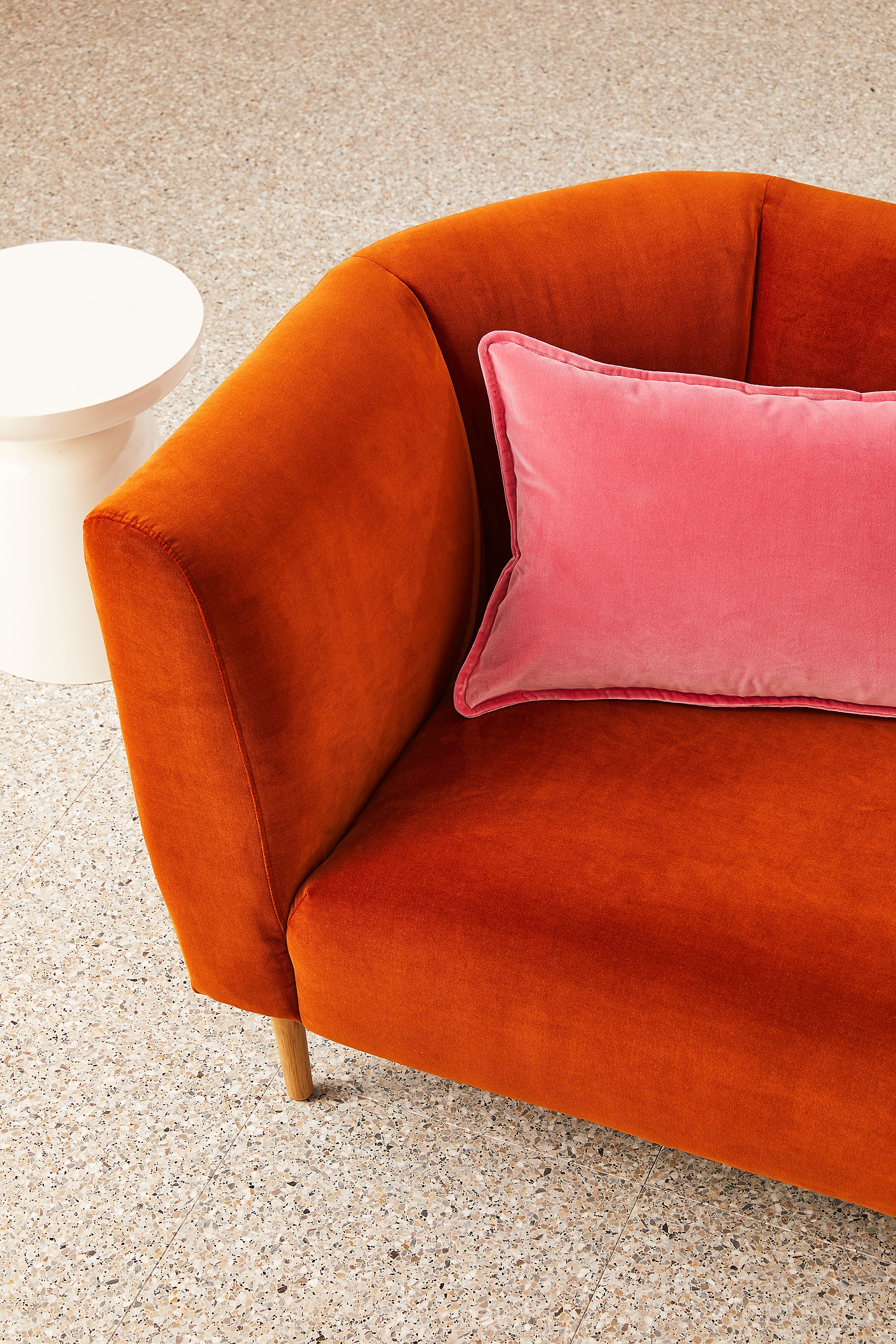 Lumbar Velvet - Bubblegum Cushion - Image 4