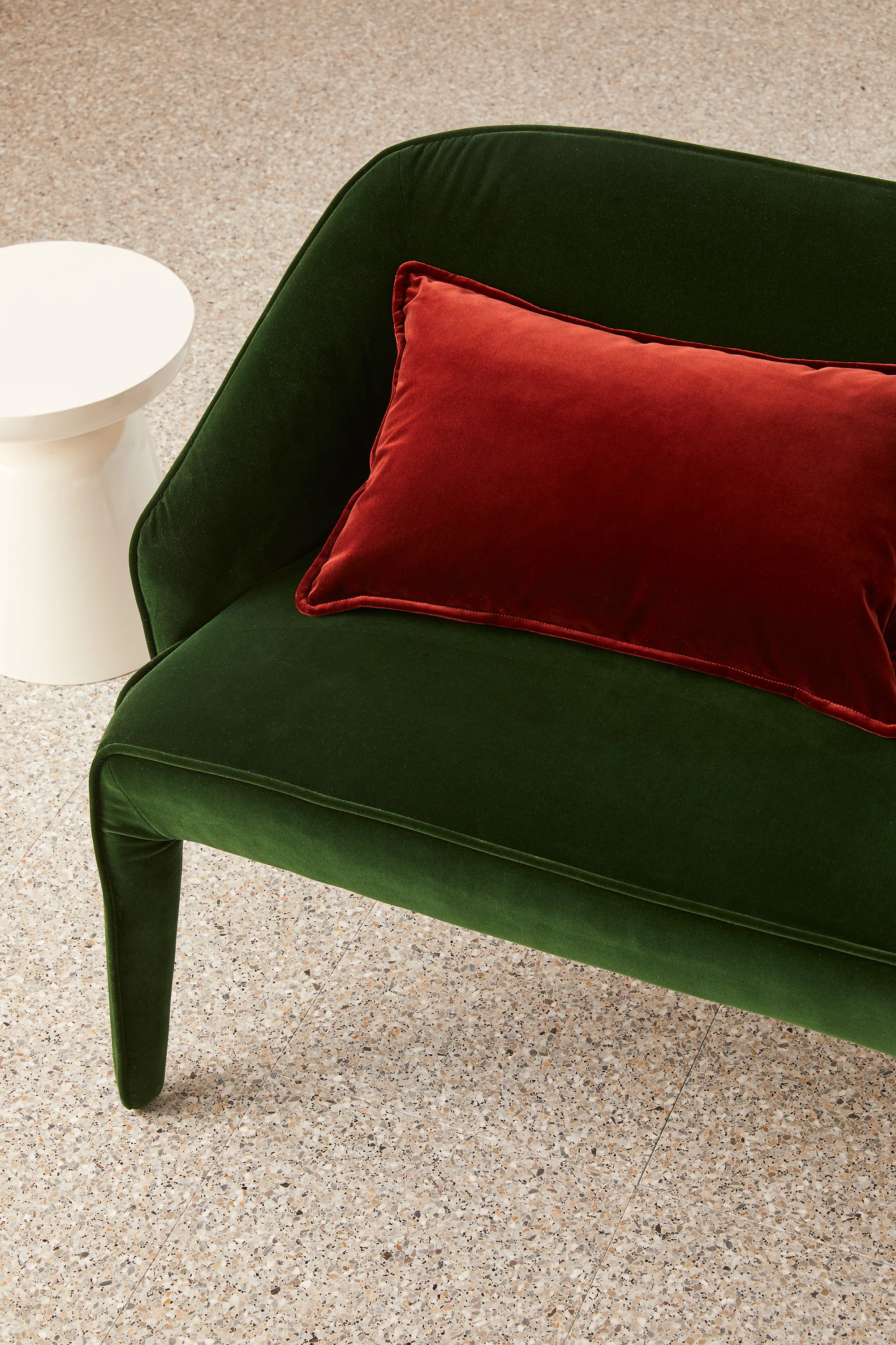 Lumbar Velvet - Cognac Cushion - Image 3