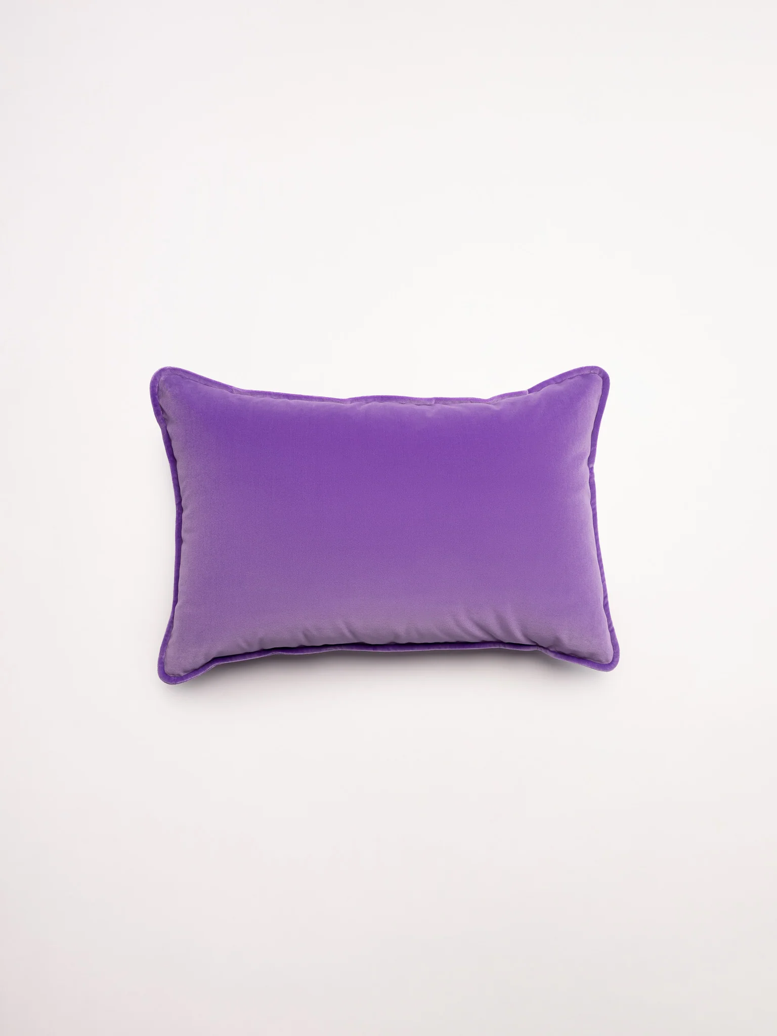 Lumbar Velvet - Grape Cushion
