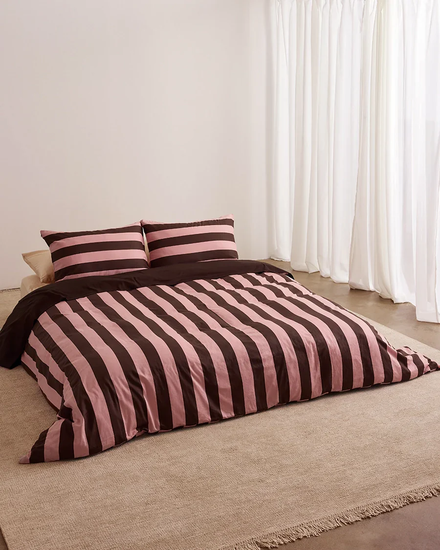 Pillowcase Pair - Rocky Road Stripes - Image 4