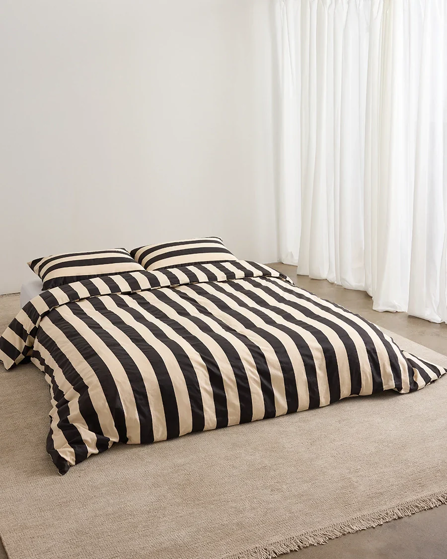 Pillowcase Pair - Vanilla Bean Stripes - Image 2