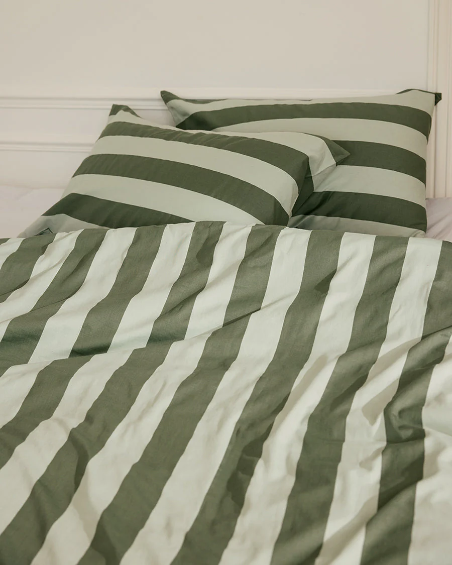 Pillowcase Pair - Wasabi Stripes - Image 3