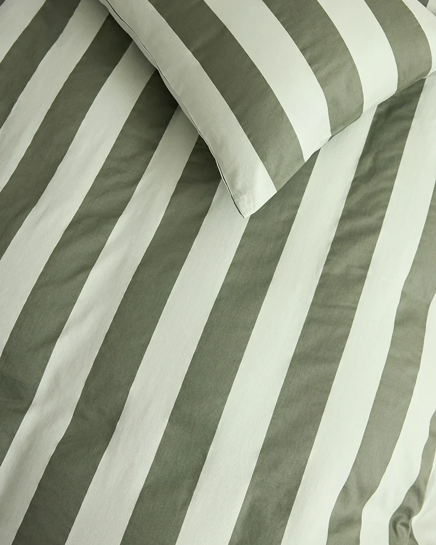 Pillowcase Pair - Wasabi Stripes - Image 6