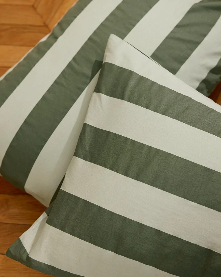 Pillowcase Pair - Wasabi Stripes - Image 7