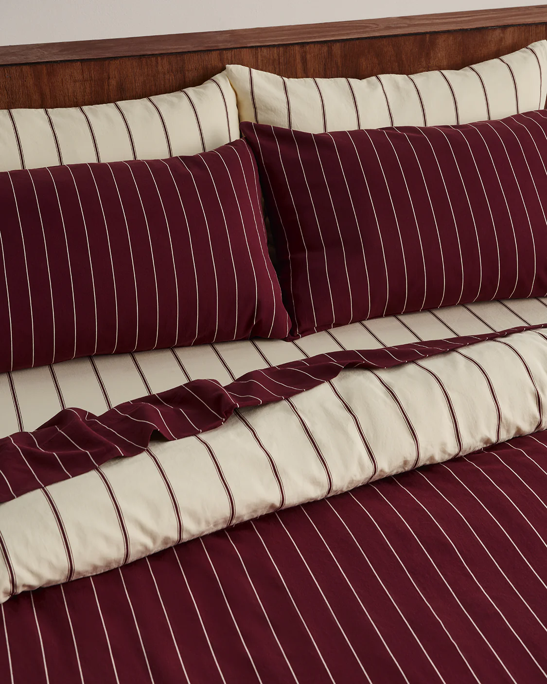 Pillowcase Pair - Wine - Image 3