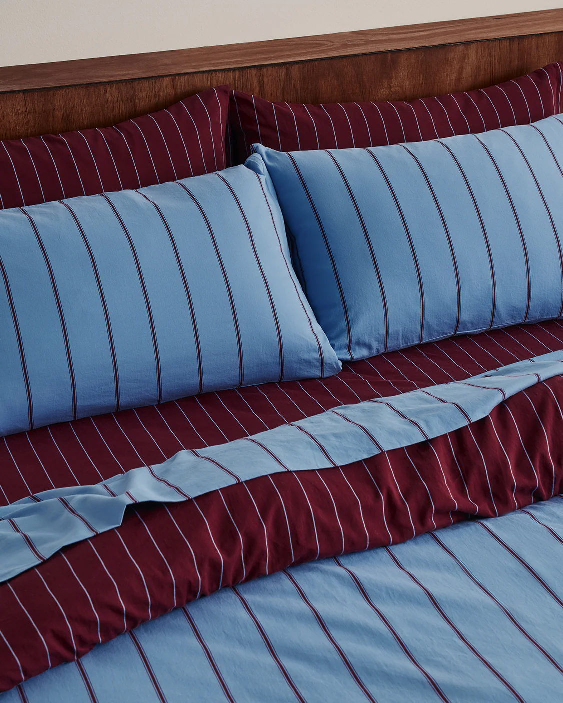Quilt Cover - Oxford / Plum - Image 4