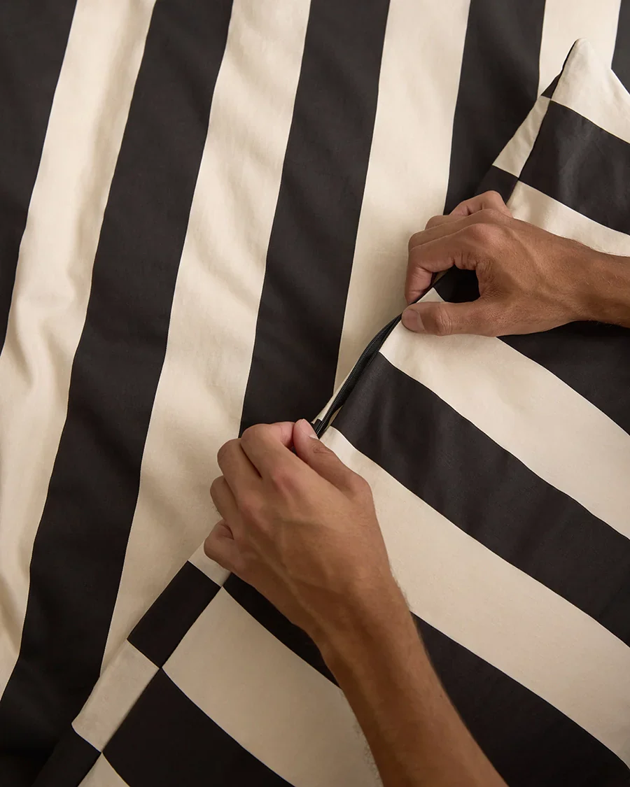Quilt Cover - Vanilla Bean Stripes - Image 3