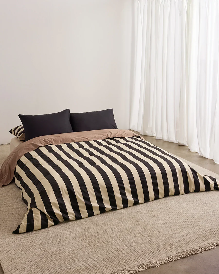 Quilt Cover - Vanilla Bean Stripes - Image 5