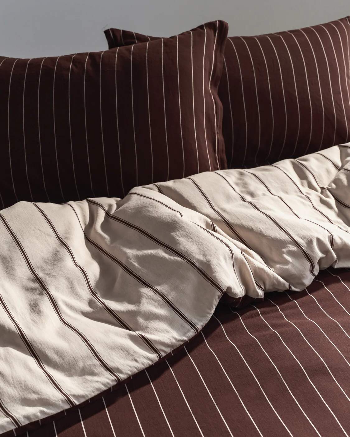 Quilt Cover - Vanilla / Mahogany - Image 4