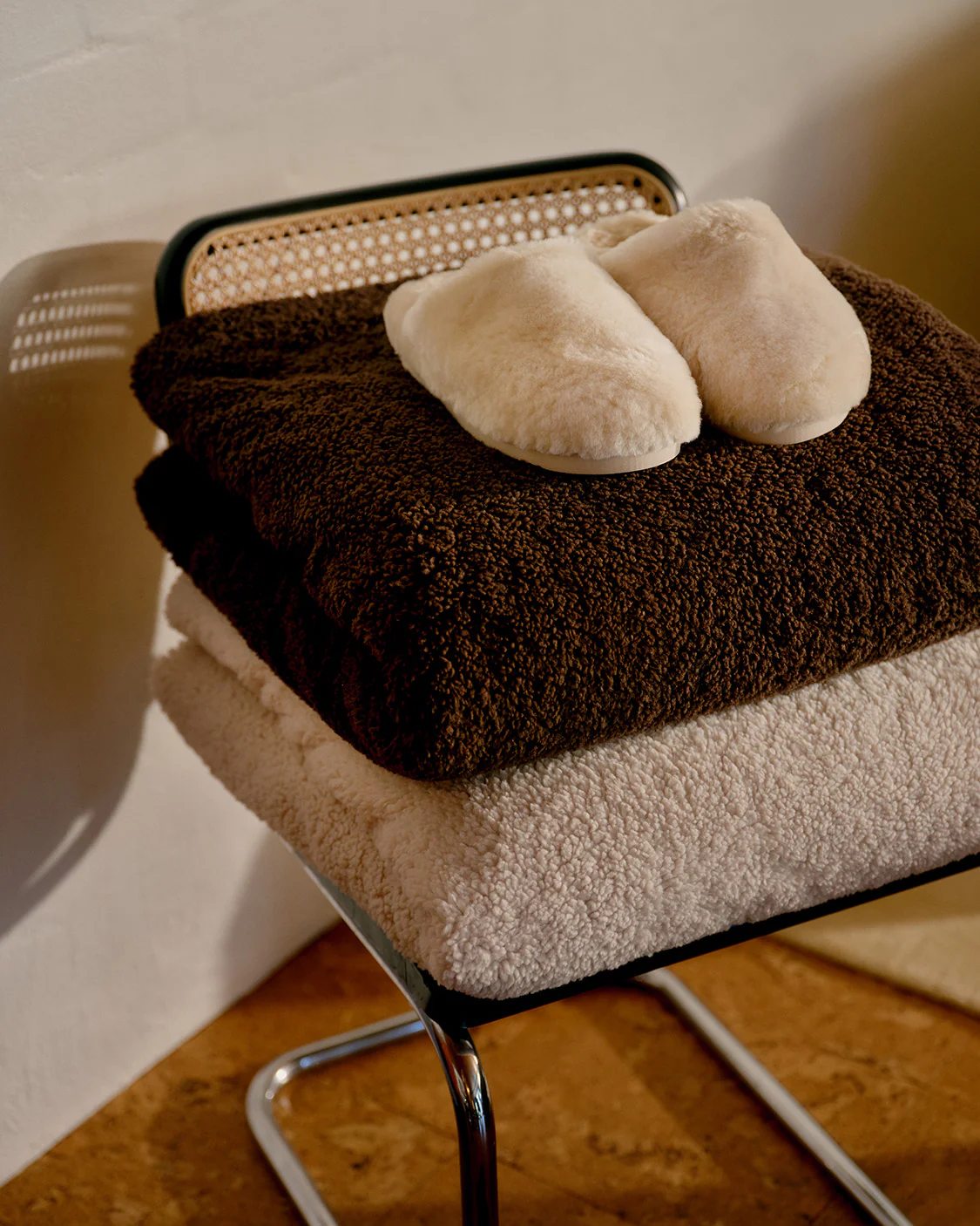 Sheepskin Slippers - Cream - Image 3