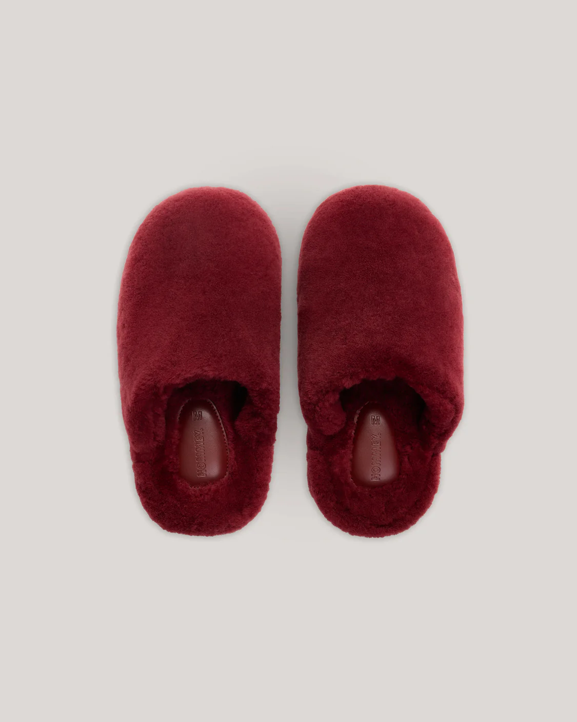 Sheepskin Slippers - Wine - Image 4