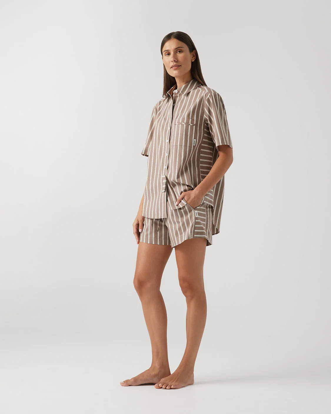 Short Sleeve Shirt - Hazelnut - Image 3