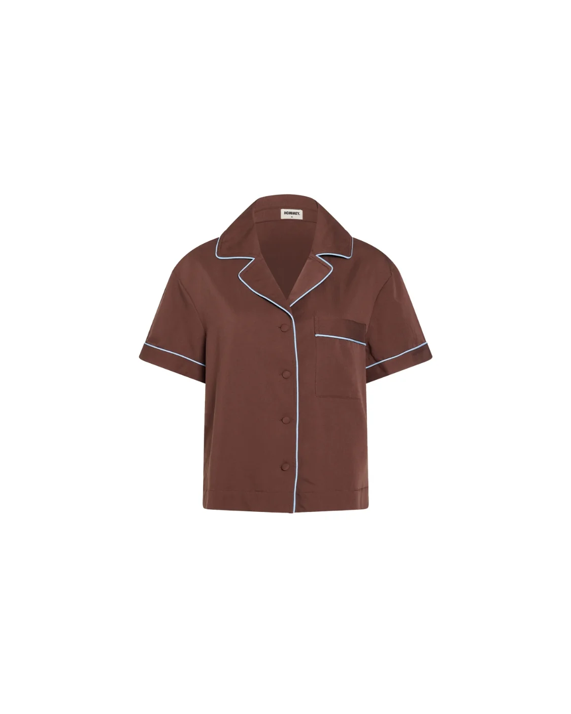 Short Sleeve Sleep Shirt - Iced Chocolate - Image 3