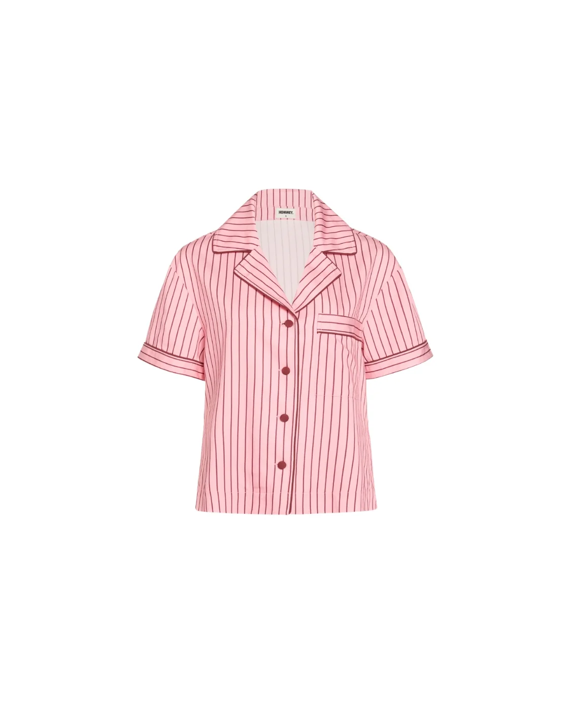 Short Sleeve Sleep Shirt - Rocky Road Stripes - Image 3
