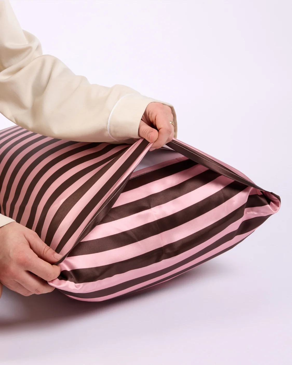 Silk Pillowcase - Rocky Road Stripes - Image 3