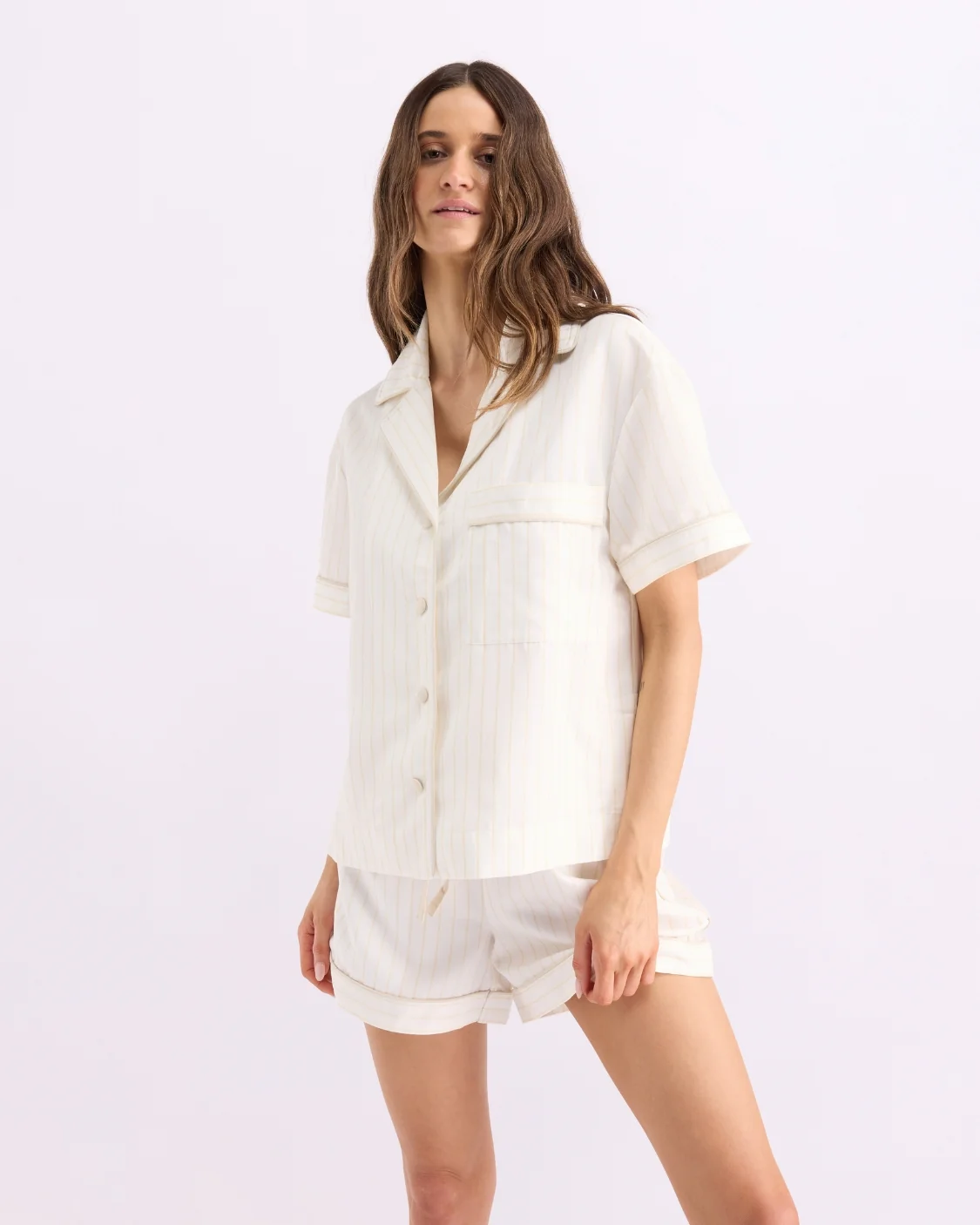 Sleep Short - Milkshake Stripes - Image 6
