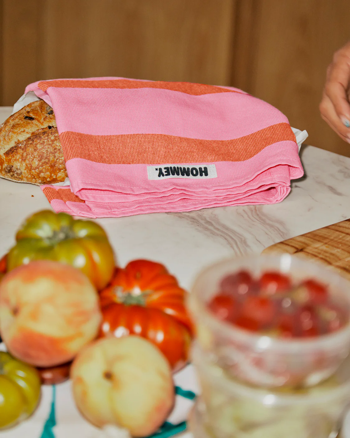 Tea Towel - Sherbet Stripes - Image 4